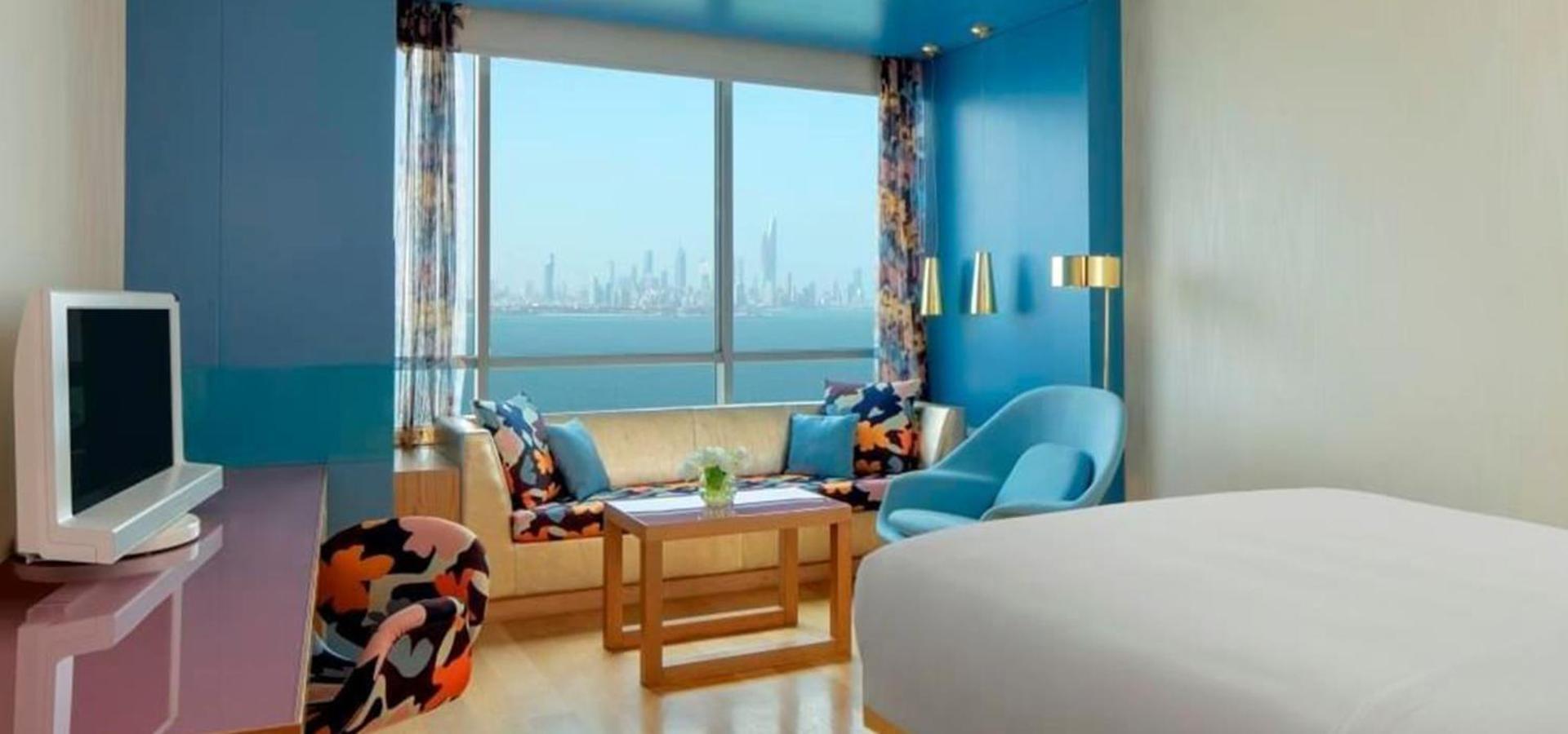 Symphony Style Hotel Kuwait Salmiya Esterno foto A room at the hotel